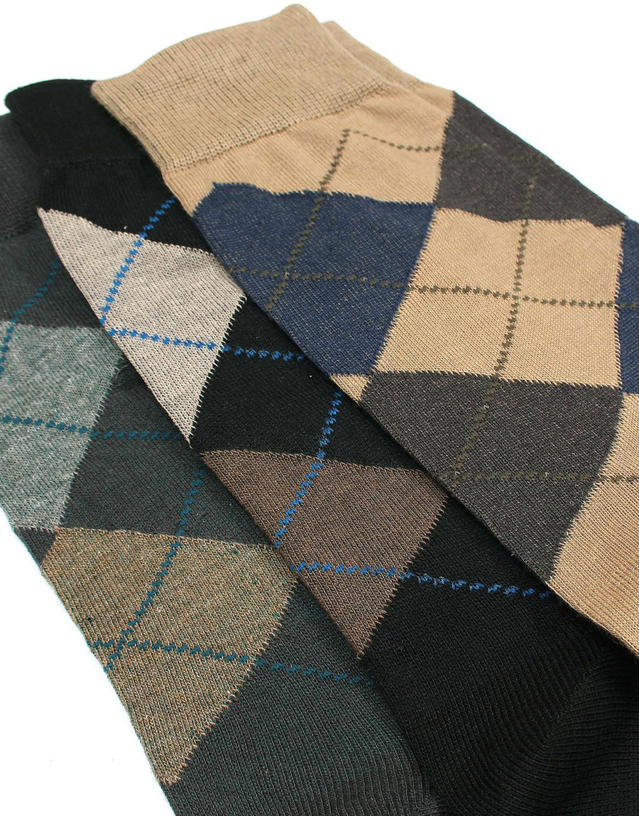 Pack of 3 Oxford Design Socks